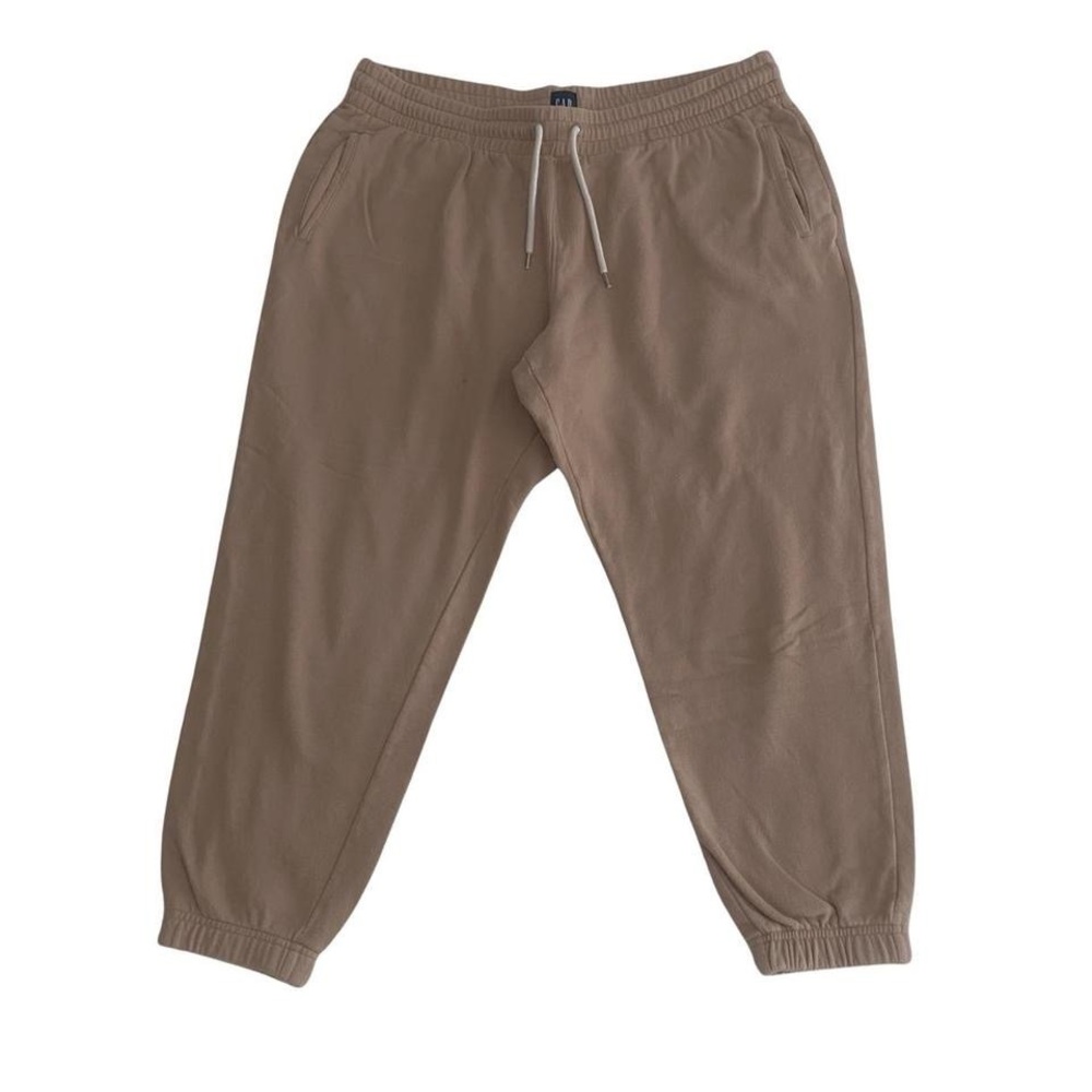 GAP Crop Jogger Brown Drawstring Tan Sweatpants XL